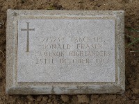 Struma Military Cemetery - Fraser, Donald